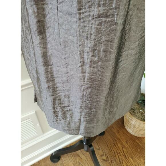 Forever Women's Solid Gray Polyester Sleeveless Scoop Neck Knee Length Dress L - Picture 4 of 11